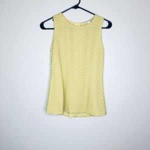 Banana Republic Yellow Blouse Size 2